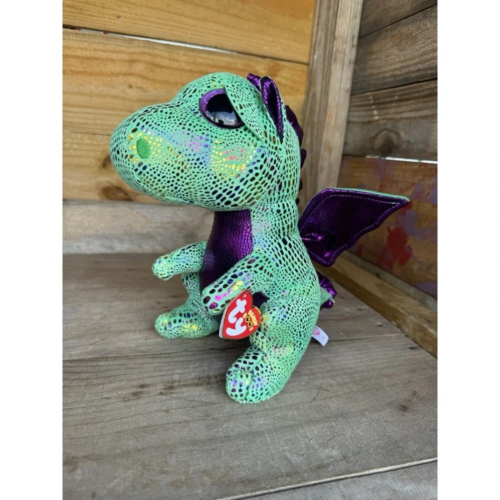Ty Beanie Boos Cinder The Green Dragon‎ Plush Toy 9